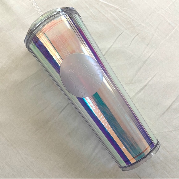 NEW Summer 2020 Starbucks Clear Iridescent Tumbler - Picture 15 of 15